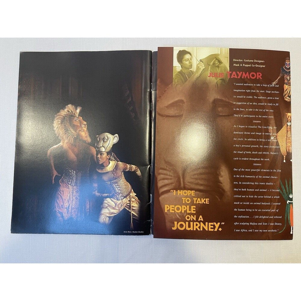 Disney THE LION KING Broadway Musical Souvenir Program Book & Casting Guide 1997 - Picture 7 of 16
